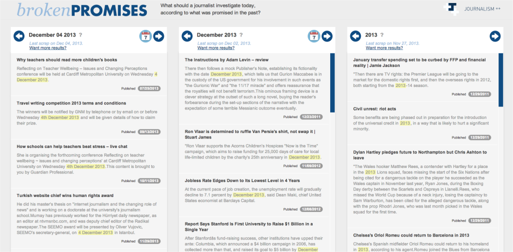Screenshot of Broken Promises