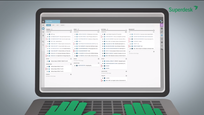 Screenshot of Superdesk